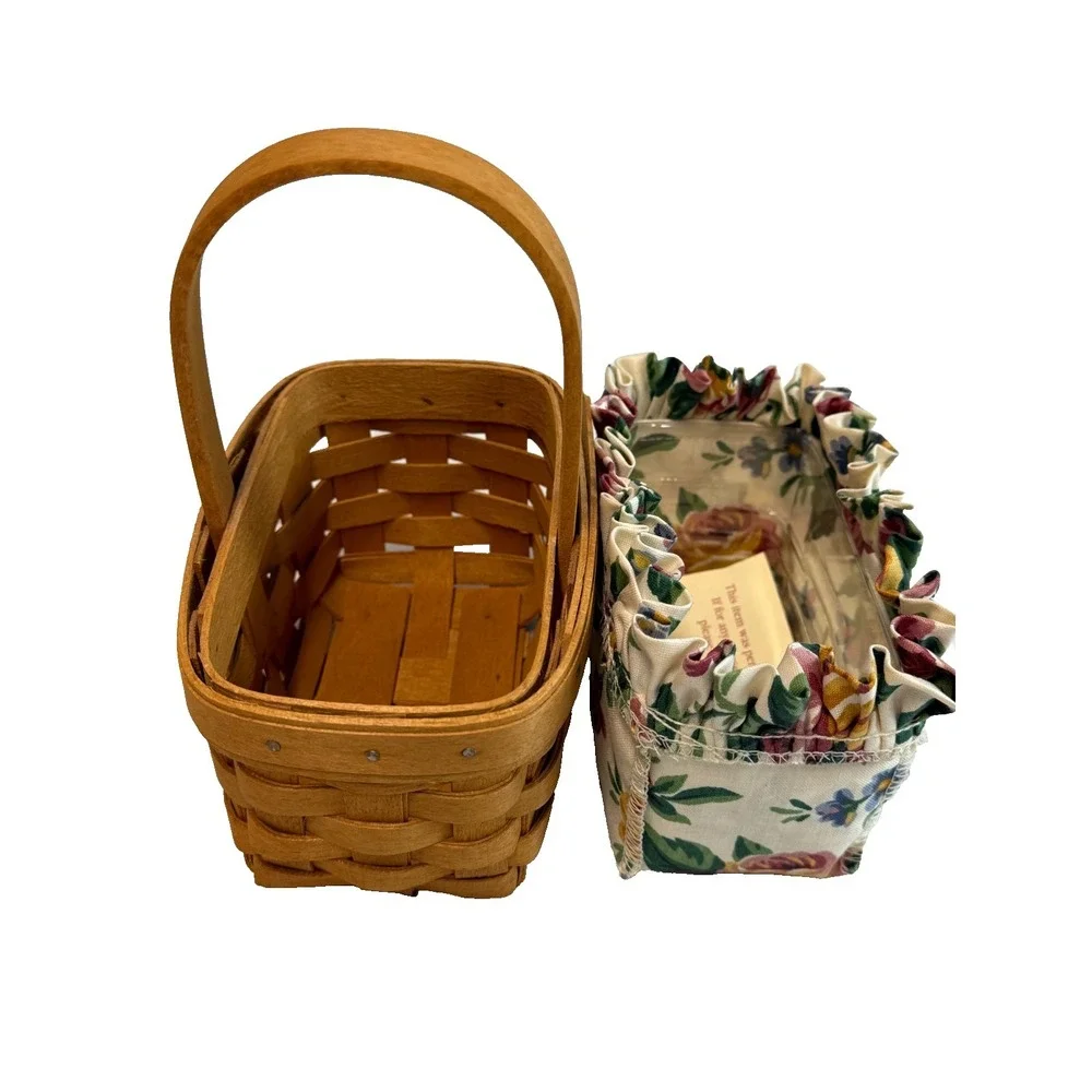 1995 Longaberger Hoizon of Hope Basket w/Liner & Protector 5.75